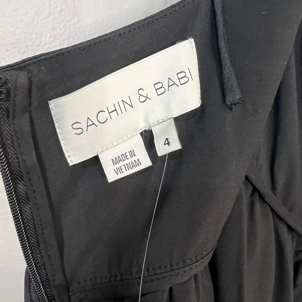 Sachin + Babi Jessica Gown in Black Size 4 - Picture 7 of 10